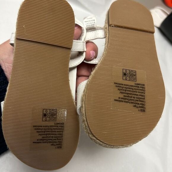 Janie and Jack 100048261 Collections White Lemon Sandals NWT size 7 - Picture 8 of 9